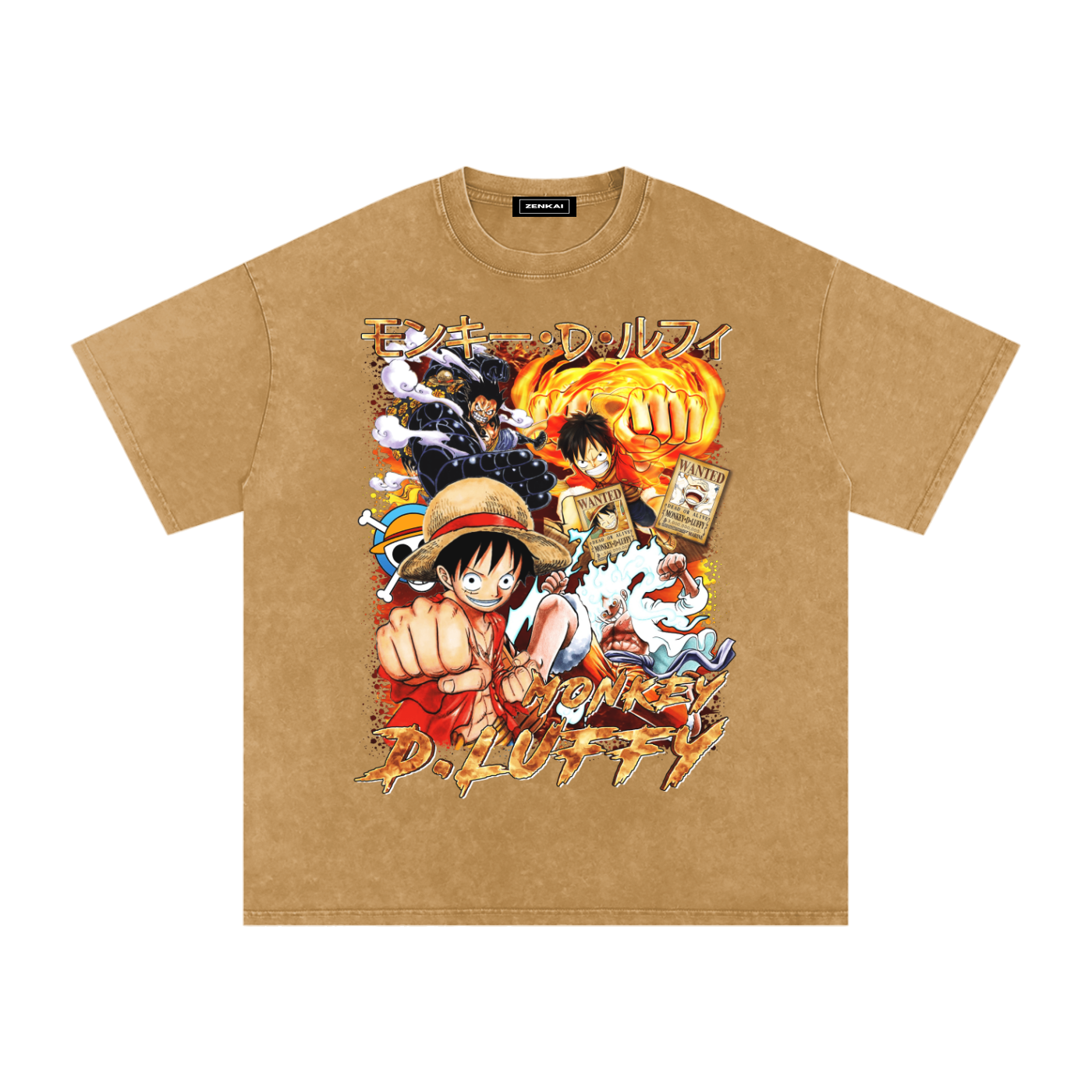 MONKEY D.LUFFY VINTAGE WASHED TEE