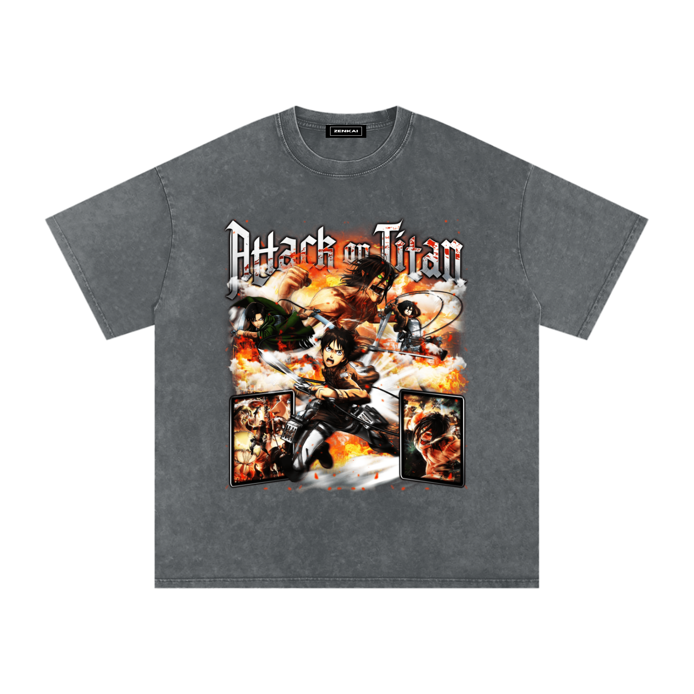 ATTACK ON TITAN VINTAGE WASHED TEE