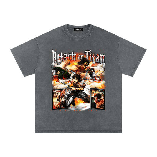 ATTACK ON TITAN VINTAGE WASHED TEE