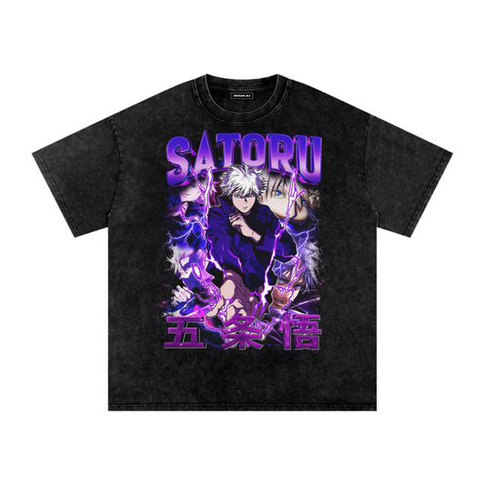 SATORU GOJO VINTAGE WASHED TEE
