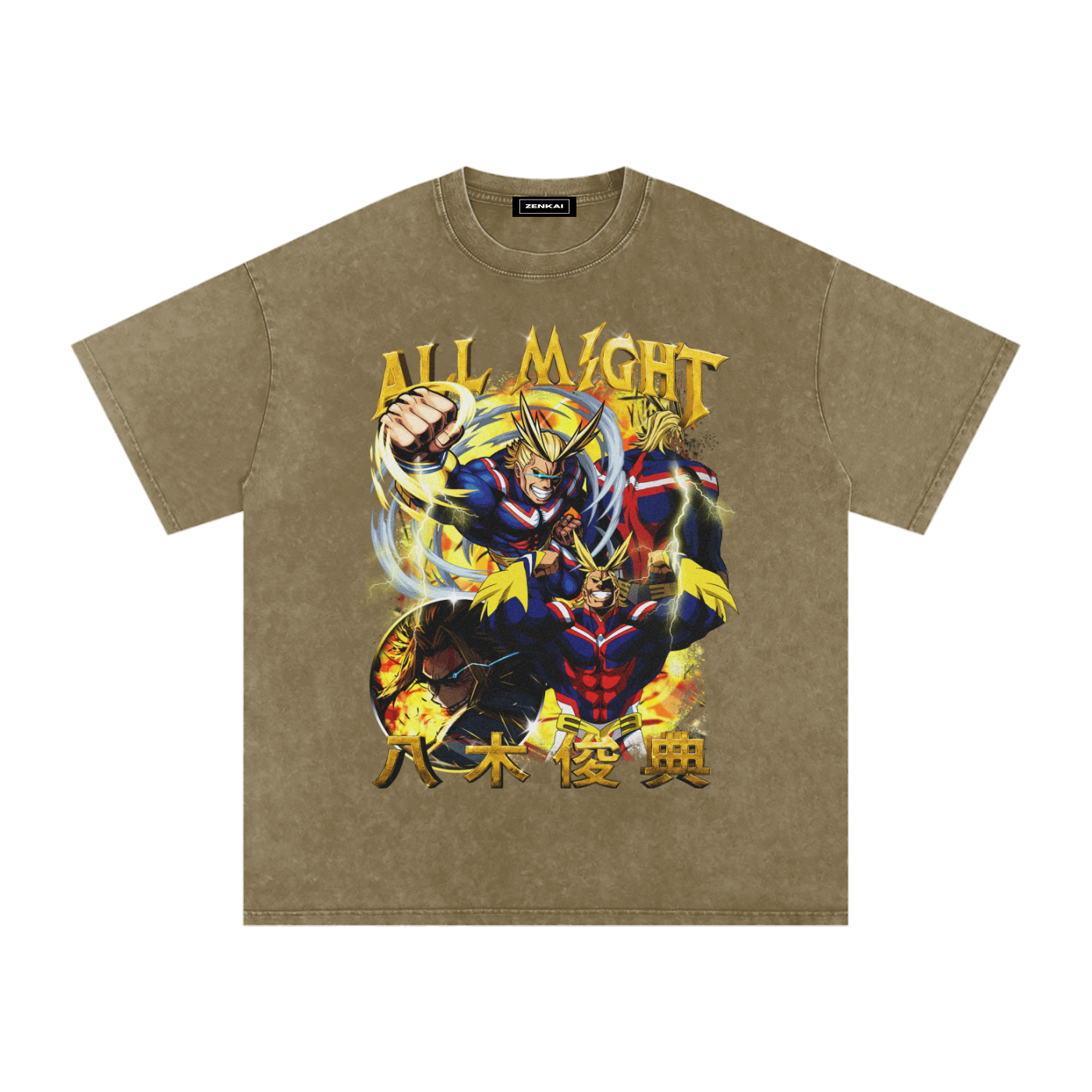ALL MIGHT VINTAGE WASHED TEE