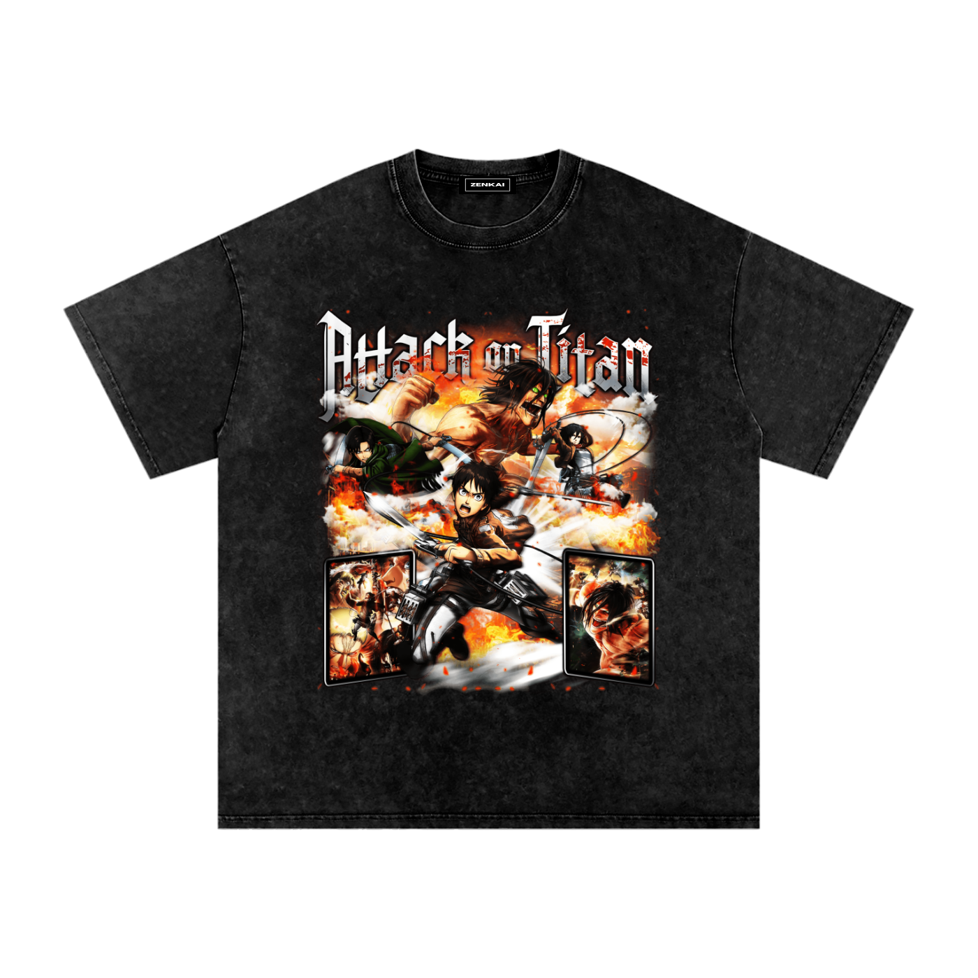 ATTACK ON TITAN VINTAGE WASHED TEE
