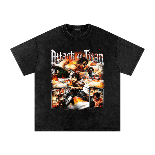 ATTACK ON TITAN VINTAGE WASHED TEE