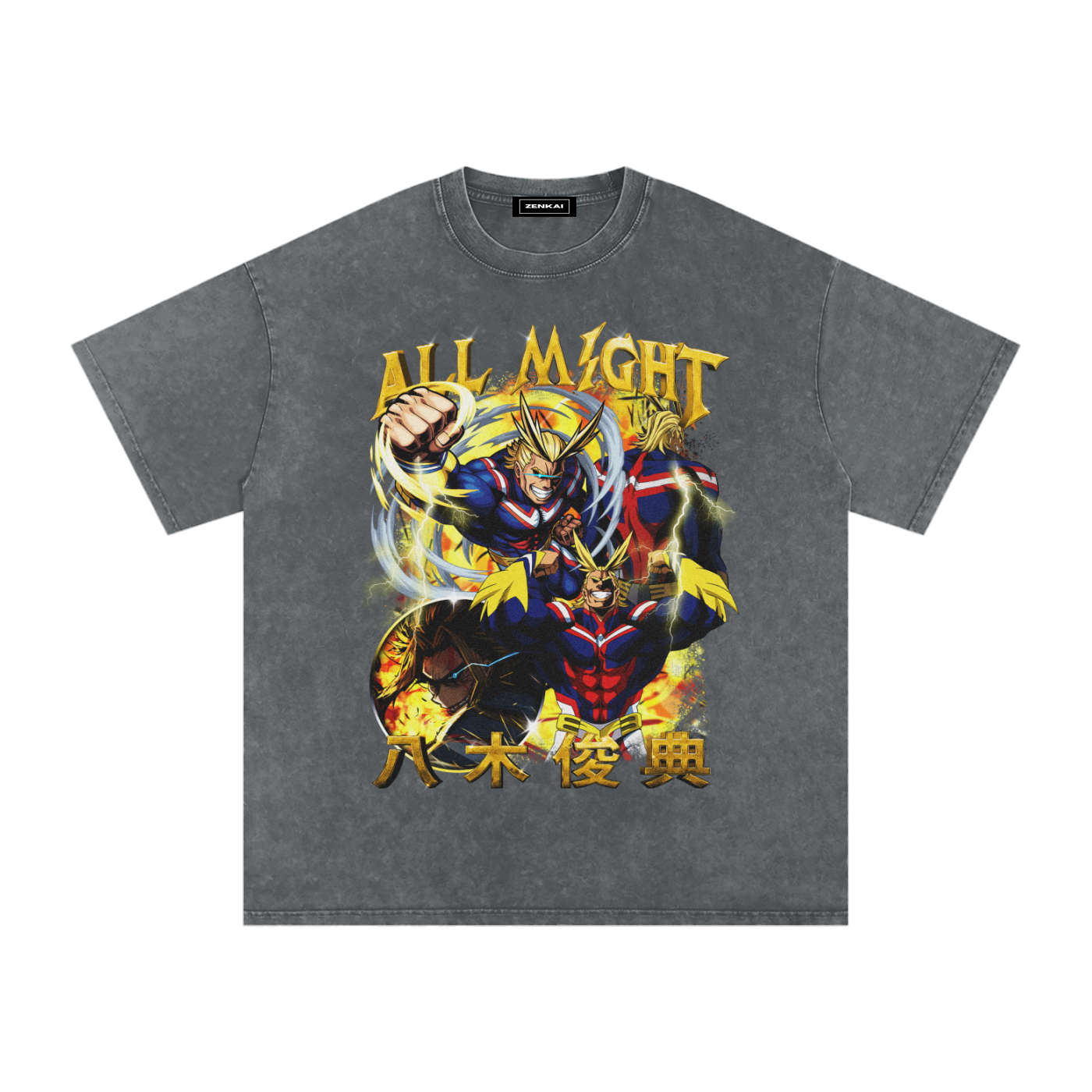 ALL MIGHT VINTAGE WASHED TEE