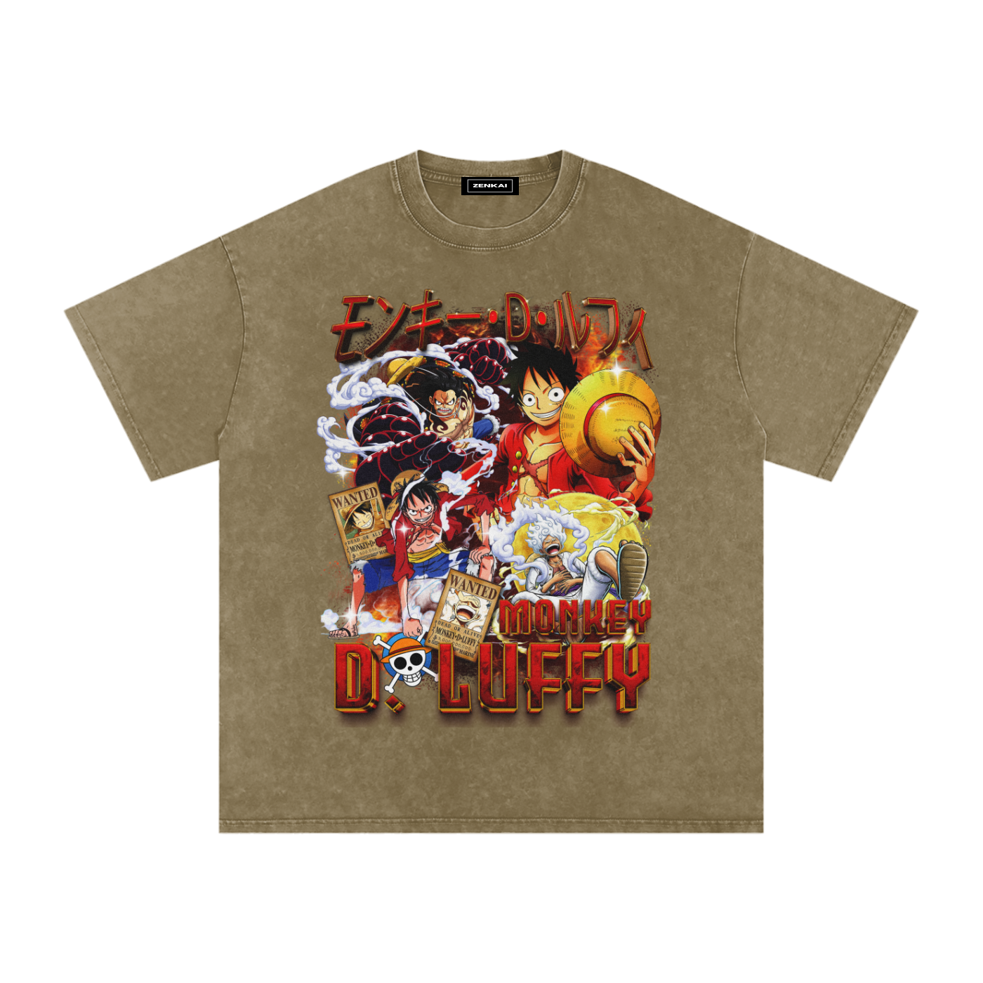 MONKEY D.LUFFY VINTAGE WASHED TEE