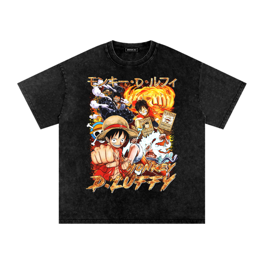 MONKEY D.LUFFY VINTAGE WASHED TEE
